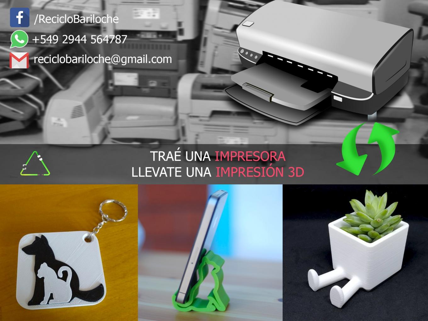 Tra&eacute; tu impresora vieja/rota/en desuso y llevate una impresion 3D GRATIS