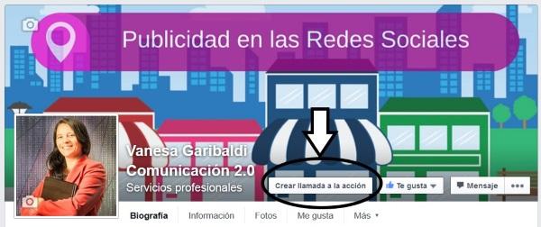 Facebook - nuevo bot&oacute;n de llamada de Acci&oacute;n