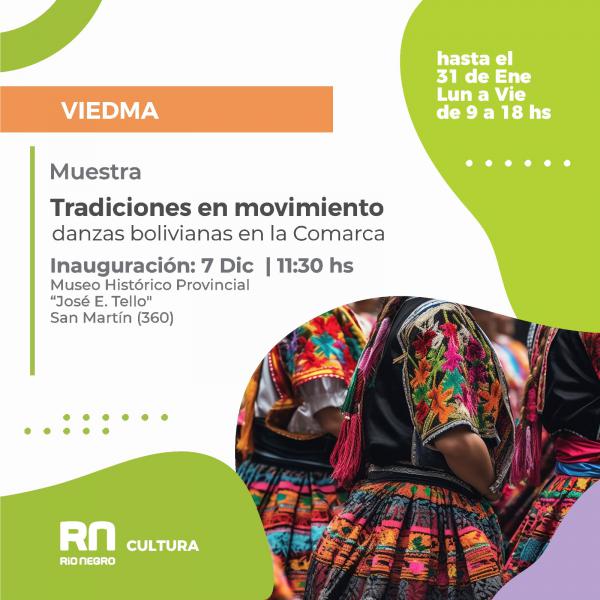 El Museo Tello inaugura una muestra sobre danzas bolivianas en la Comarca