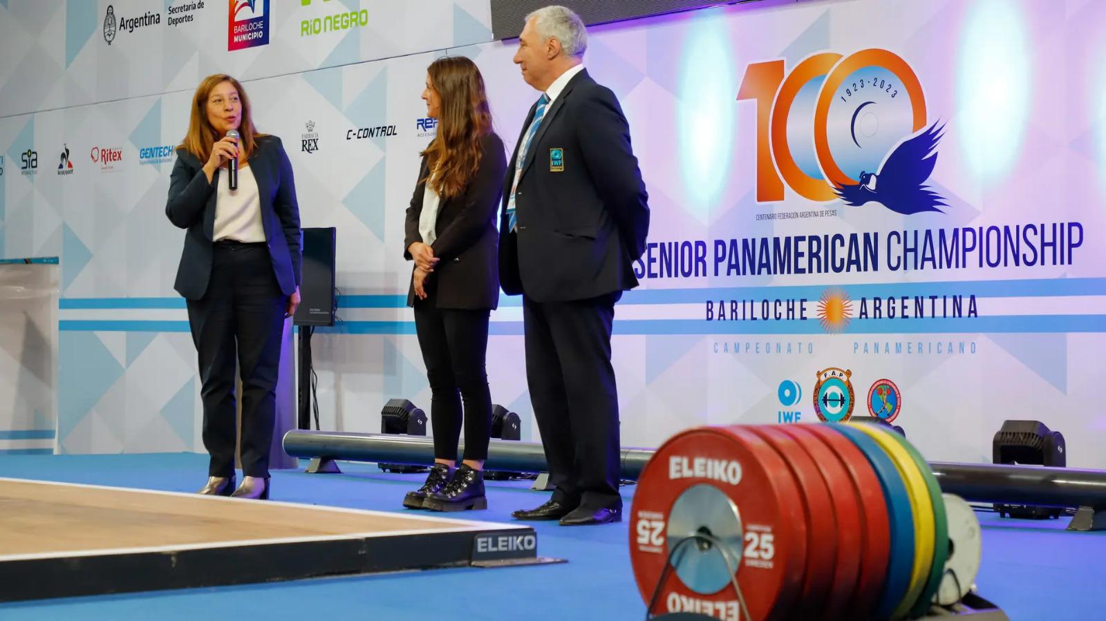 Carreras inaugur&oacute; el Campeonato Panamericano de Pesas en Bariloche 