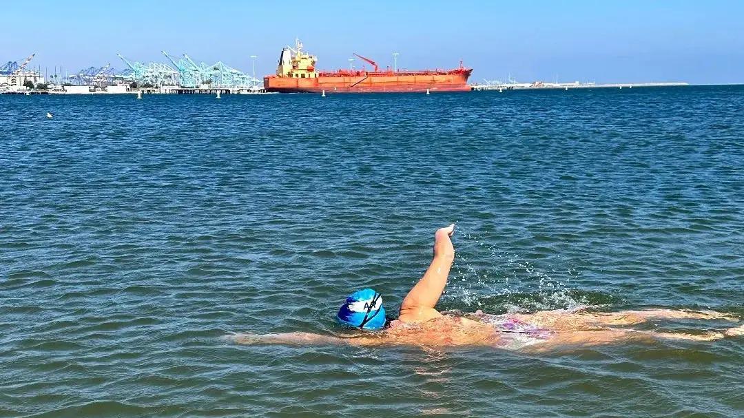 Orgullo rionegrino: Ail&eacute;n Lascano logr&oacute; la Triple Corona en aguas abiertas