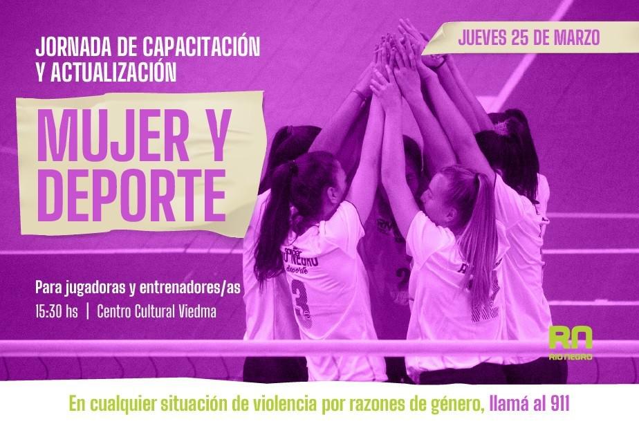 R&iacute;o Negro Deporte invita a la capacitaci&oacute;n 'Mujer y Deporte'