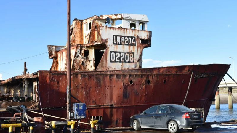 Anuncian hundimiento del quinto buque en el Parque Submarino de Las Grutas