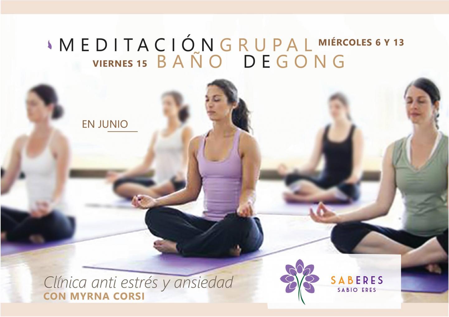 Meditaciones grupales y Ba&ntilde;o de Gong