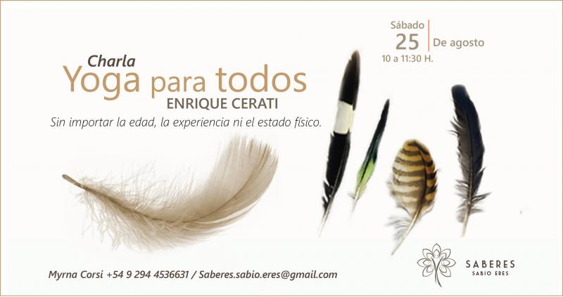 Charla Gratuita: Introducci&oacute;n al Yoga con Enrique Cerati
