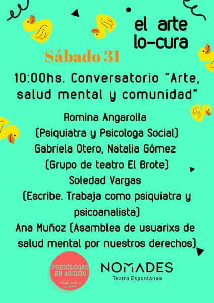 el arte lo-cura: conversatorio Arte, salud mental y comunidad