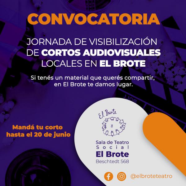 Jornada de visibilizaci&oacute;n de Cortos Audiovisuales locales en El Brote. 