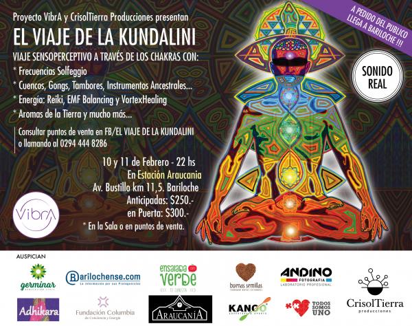 Proyecto VibrA, CrisolTierra Producciones presentan: EL VIAJE DE LA KUNDALINI con Sonido Real! 