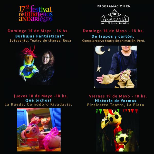 Vuelve el Festival de Titiriteros Andariegos y Estaci&oacute;n Araucan&iacute;a ser&aacute; sede de 4 obras
