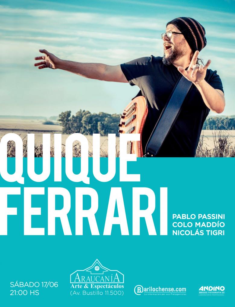 QUIQUE FERRRI presenta su nuevo disco solista "Con lo puesto"