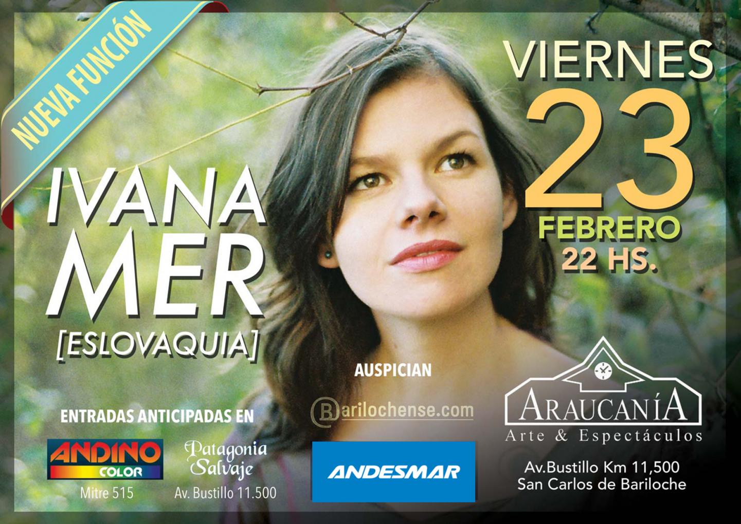 Ivana Mer [Eslovaquia] por primera vez en Bariloche