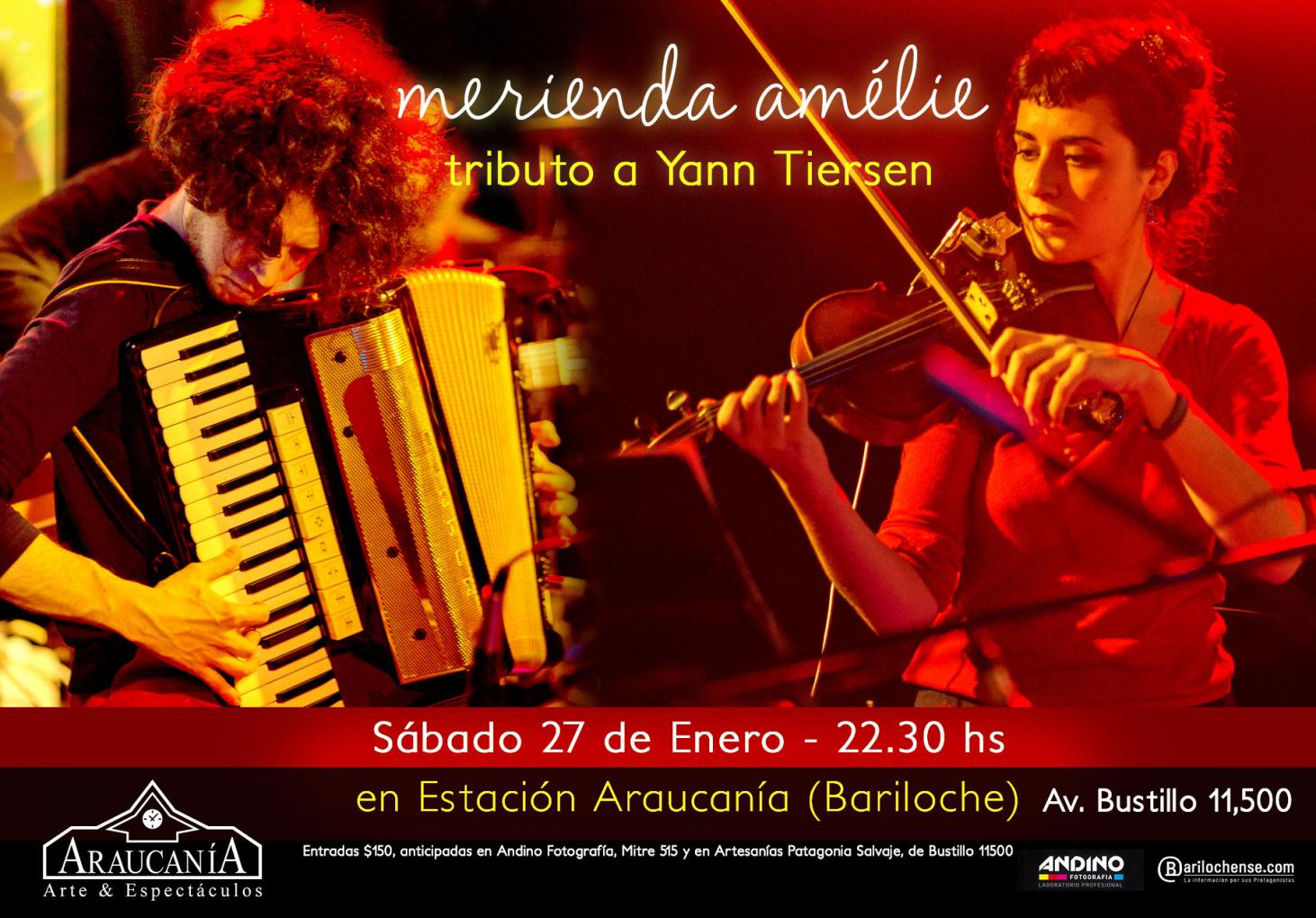 Merienda Amelie banda tributo a Yann Tiersen en Araucan&iacute;a