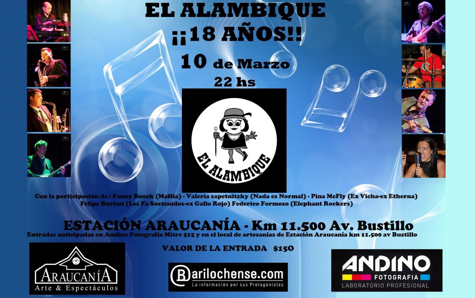 EL ALAMBIQUE Cumple 18 a&ntilde;os! Noche de Blues, Jazz y otros colores 