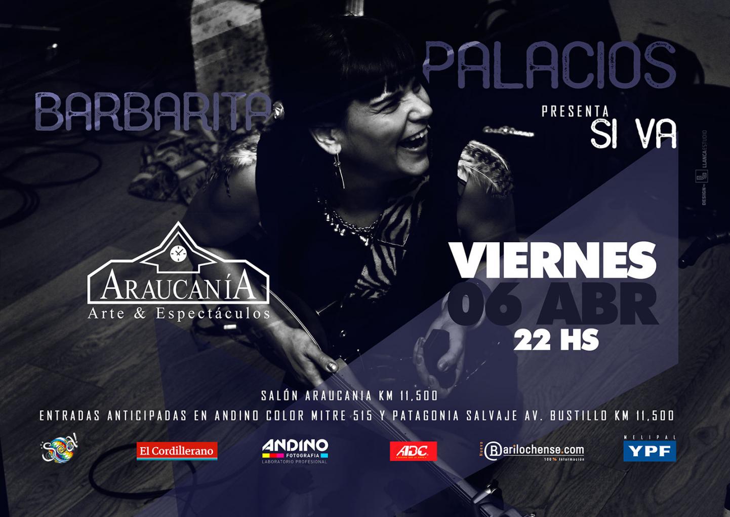 Barbarita Palacios presenta SI VA en Bariloche!