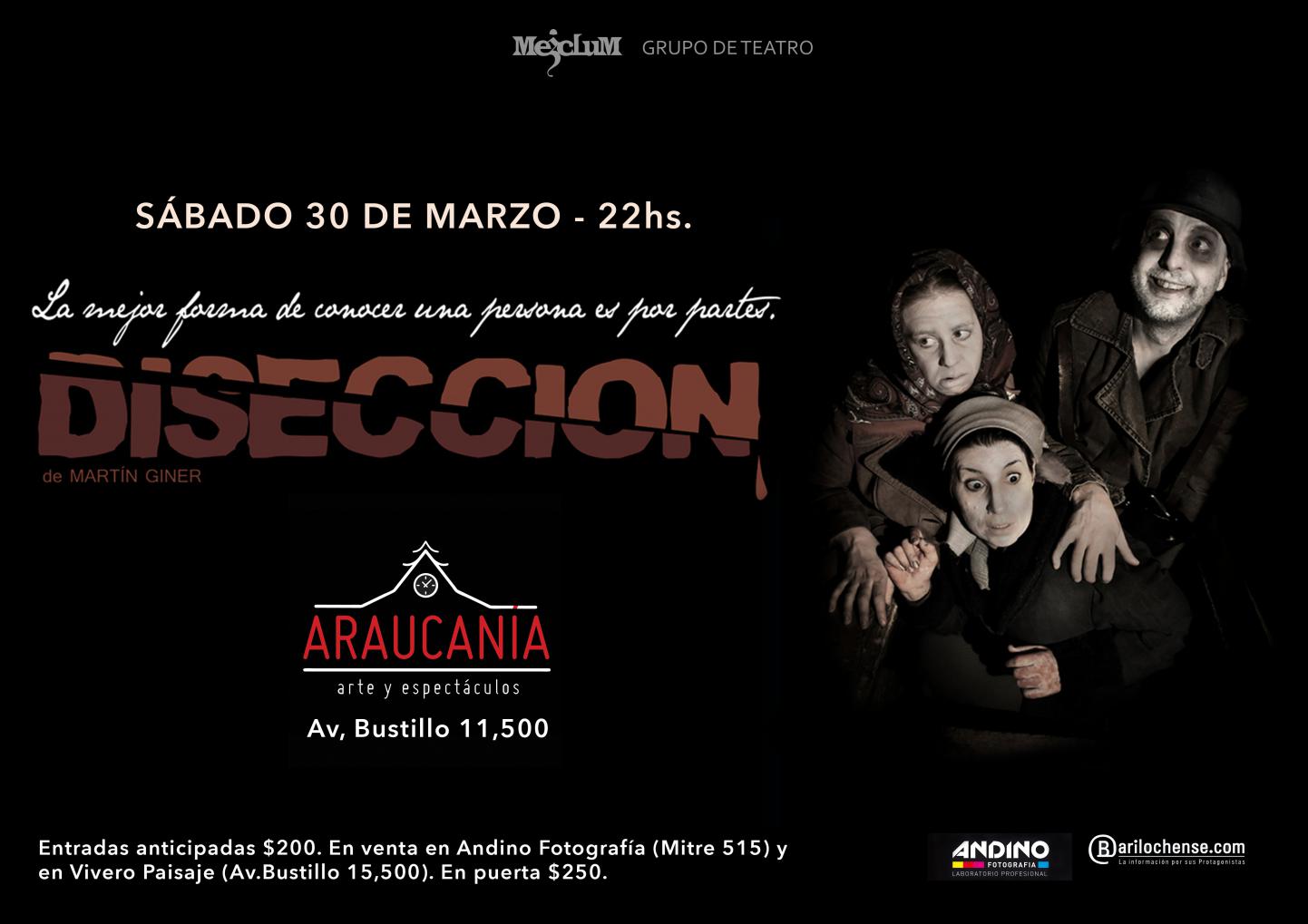 &iexcl;M&aacute;s Teatro! Vuelve "Disecci&oacute;n" a Estaci&oacute;n Araucan&iacute;a