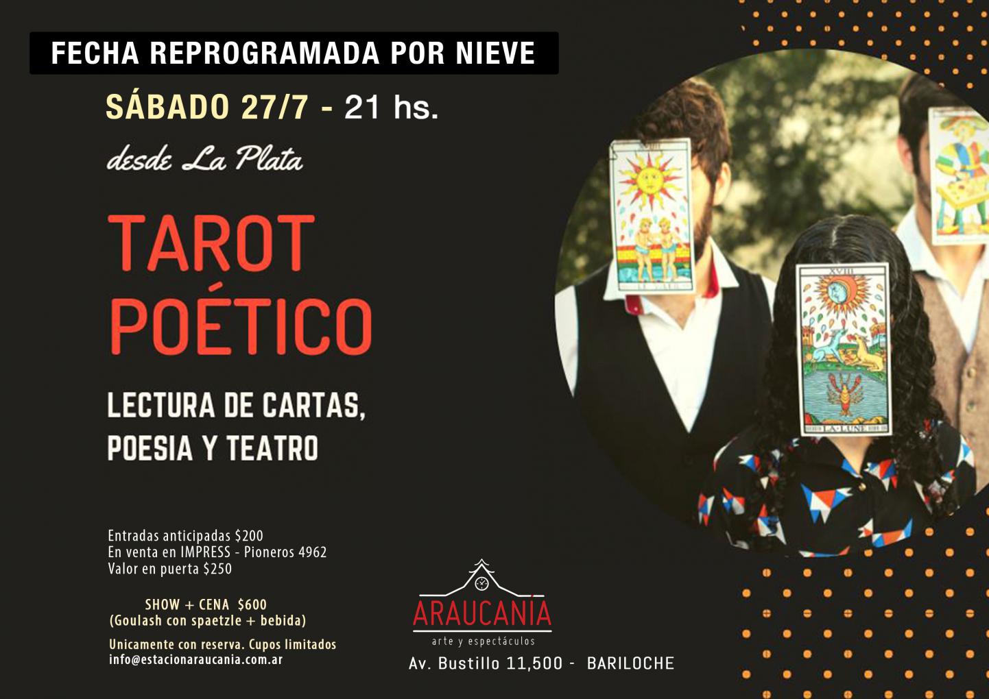 Tarot Po&eacute;tico - Lectura de cartas, teatro y poes&iacute;a en Araucan&iacute;a  