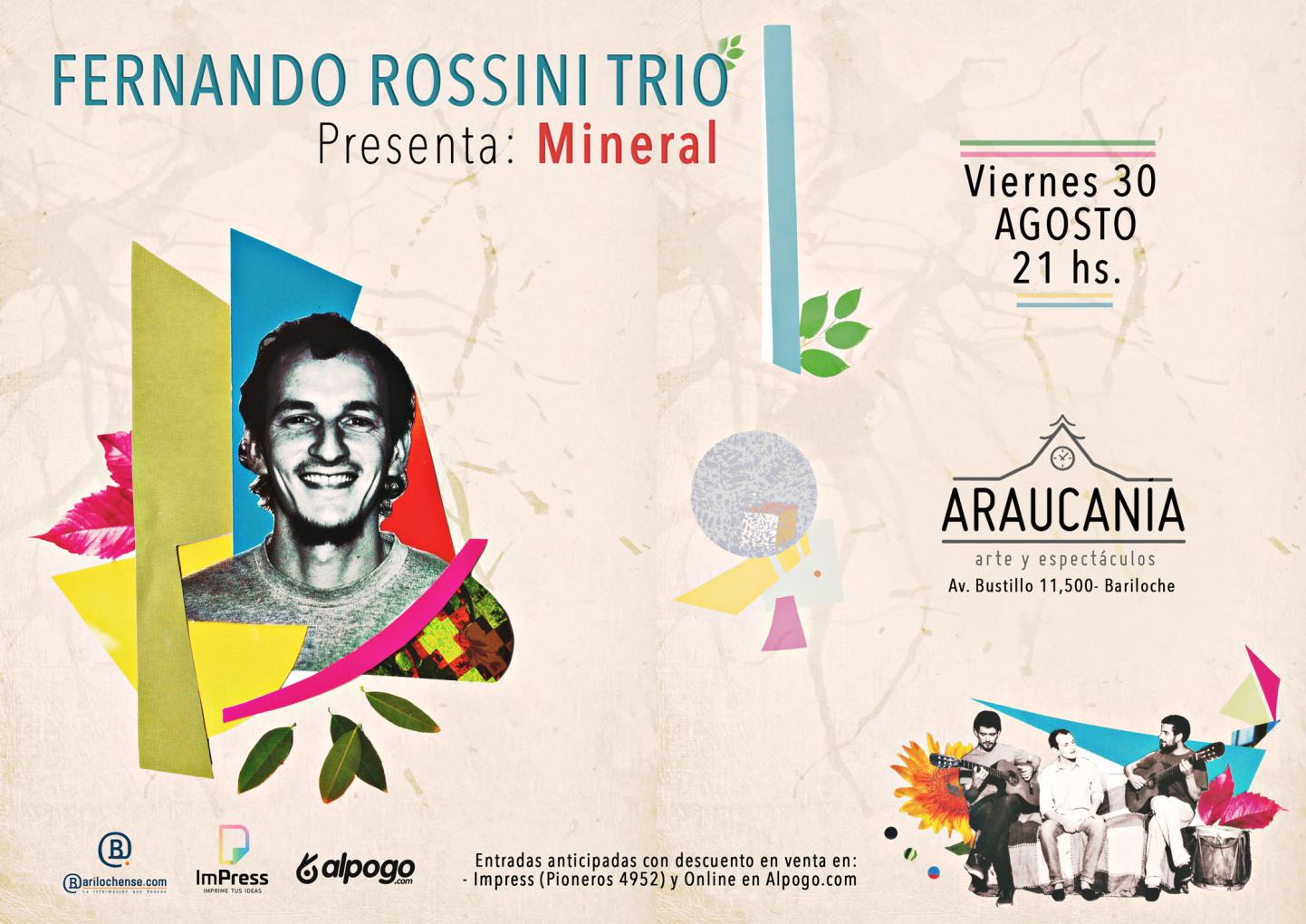 El talentoso m&uacute;sico tucumano Fernando Rossini vuelve a  Bariloche para presentar &#147;Mineral&#148;