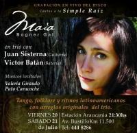 MAIA BOGNER GAL recital y grabaci&oacute;n de su disco en vivo