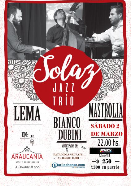 SOLAZ Tr&iacute;o de jazz ac&uacute;stico en concierto