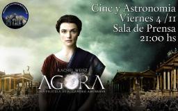 Se proyectará Agora en el ciclo de cine astronómico