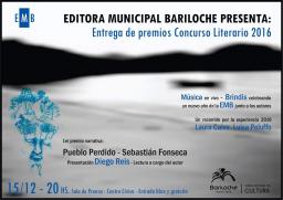 Este jueves entregarán premio a obras ganadoras del Concurso Editora Municipal Bariloche