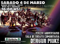 Este sábado, la Sala de Ensayo Comunitaria festeja su 3º aniversario