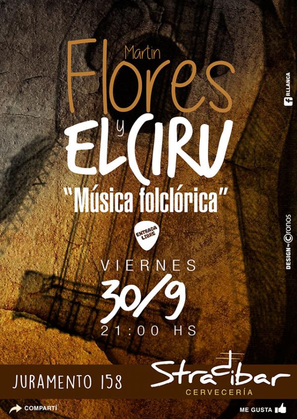 M&Uacute;SICA FOLCL&Oacute;RICA en STRADIBAR, Flores y el Ciru