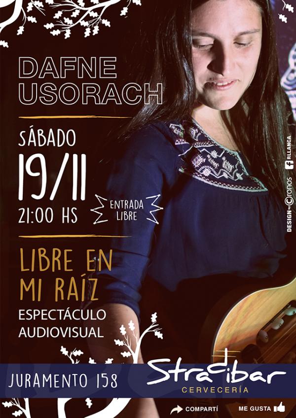 DAFNE USORACH, ac&uacute;stico en STRADIBAR