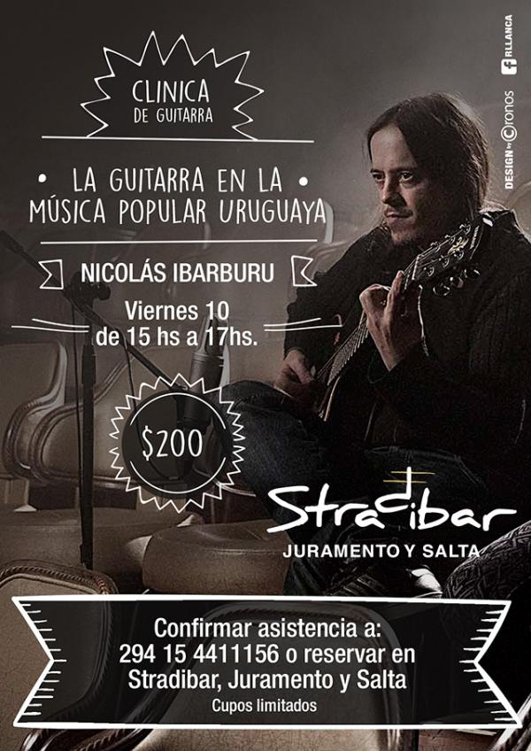 Clinica de Guitarra, "La guitarra en la m&uacute;sica popular Uruguaya" por Nicol&aacute;s Ibarburu