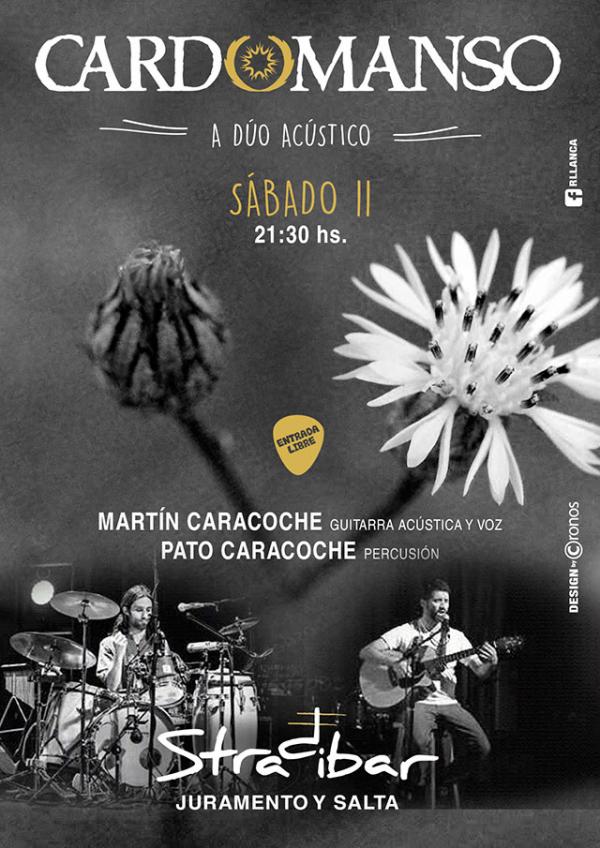 CARDOMANSO a d&uacute;o ac&uacute;stico en STRADIBAR