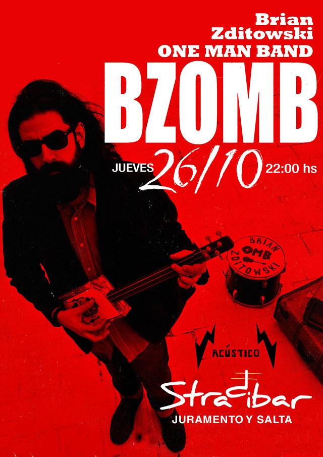 BZOMB en STRADIBAR, blues ac&uacute;stico