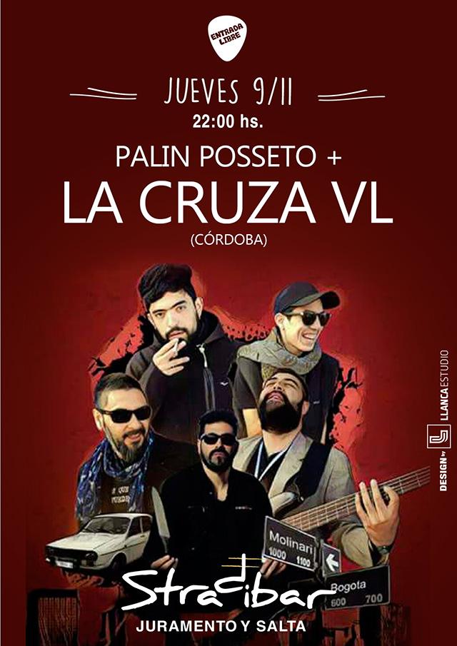 LA CRUZA VL + PALIN POSSETO en STRADIBAR, noche de folklore