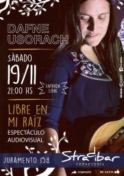 DAFNE USORACH, ac&uacute;stico en STRADIBAR