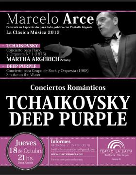 Marcelo Arce vuelve a Bariloche y presenta: "Tchaikovsky y Deep Purple"