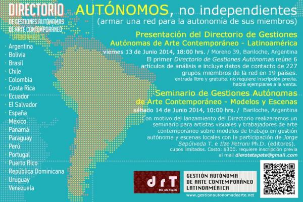 PRESENTACION DEL LIBRO &#147;DIRECTORIO&#148;   DE GESTIONES AUTONOMAS DE ARTE   CONTEMPORANEO &#150; LATINOAMERICA