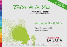 Taller de la Voz - ADOLESCENTES