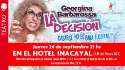 La Decisi&oacute;n, con Georgina Barbarossa en el Hotel Cacique Inacayal