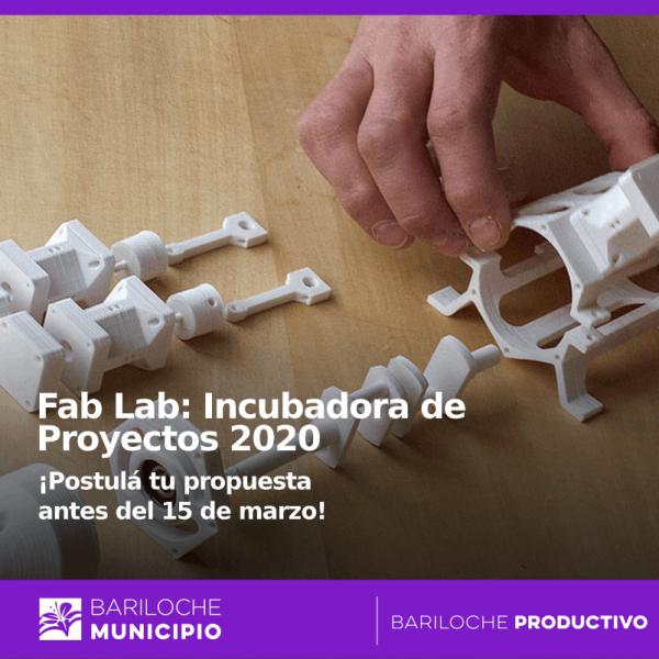 Se abri&oacute; la convocatoria de la Incubadora de Proyectos 2020 del FAB LAB Bariloche