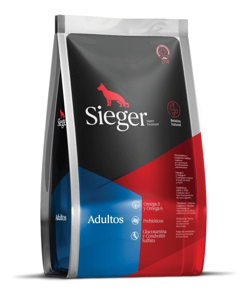 Alimento balanceado para perros adultos Super Premium SIEGER X 15 KG	