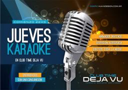 Jueves de Karaoke en Club Time Deja Vu