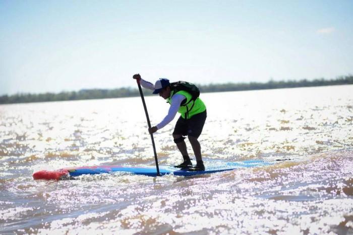 Barilochenses en la primera fecha del circuito nacional de Stand Up Paddle