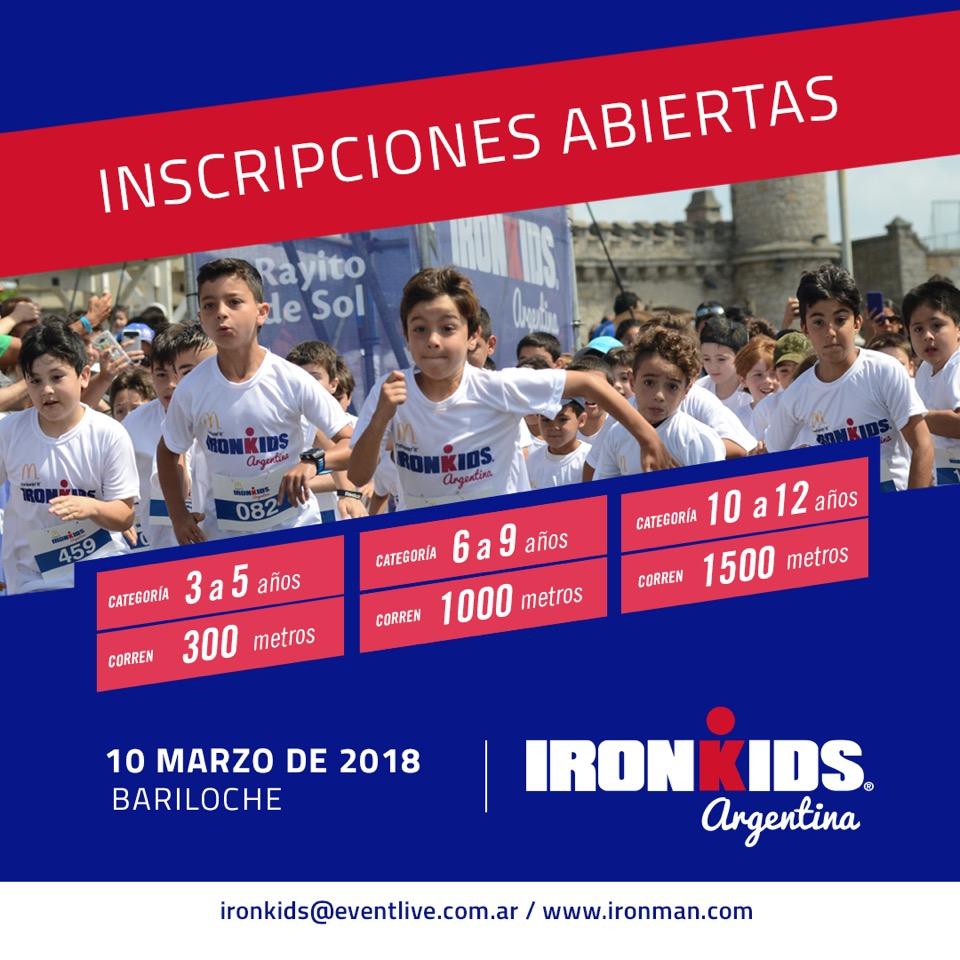 Gran expectativa por el IRONKIDS BARILOCHE