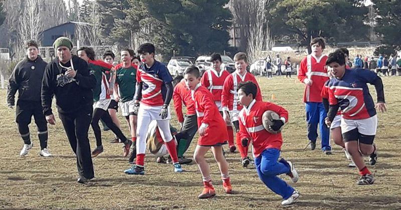 El rugby infantil sigue con todo en Dina Huapi