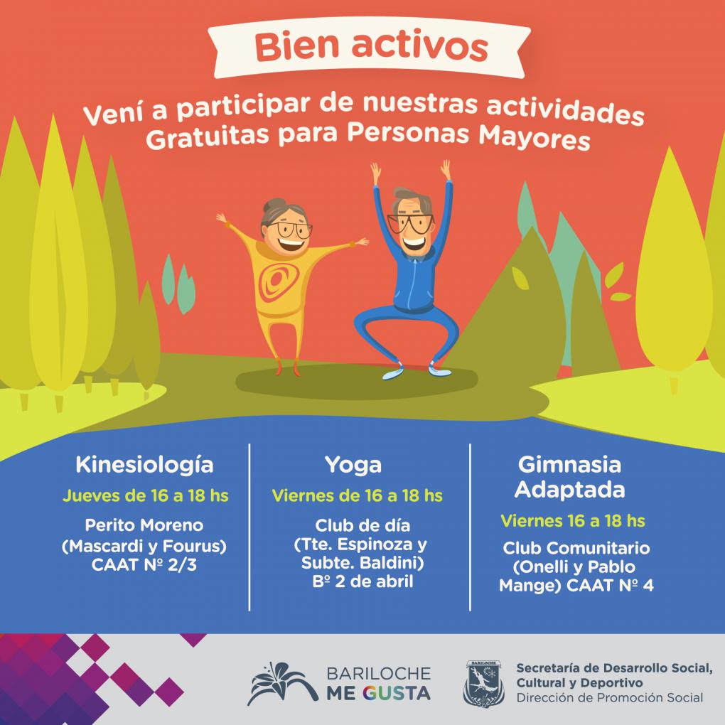 &#147;Bien Activos&#148;: actividad f&iacute;sica para Personas Mayores