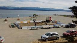 Inauguran una cancha de Beach Voley en la playa del centro