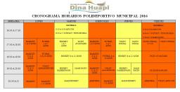 EL 29 COMIENZAN INSCRIPCIONES EN EL POLIDEPORTIVO DE DINA HUAPI