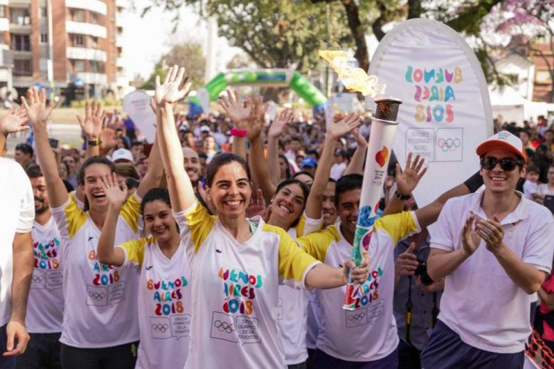 La antorcha ol&iacute;mpica de la juventud llega a Bariloche