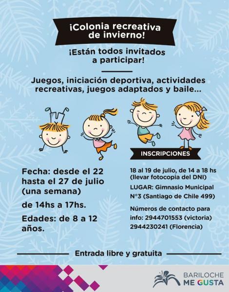 &iexcl;Colonia recreativa de Invierno!