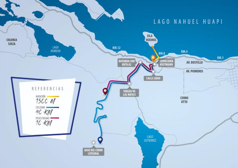 Bariloche se prepara para el primer triatl&oacute;n del verano: el Escape de la Isla Huemul