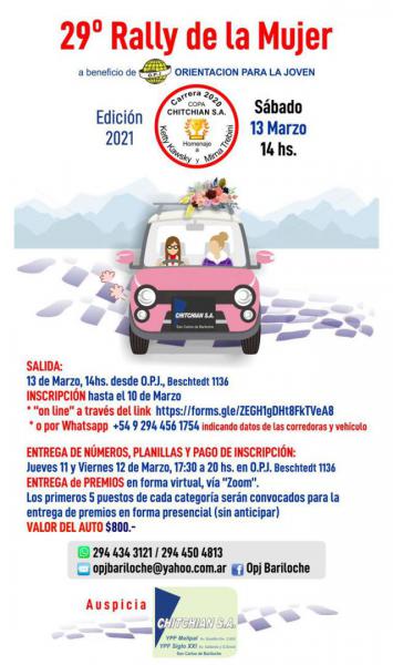 Llega la vig&eacute;sima novena edici&oacute;n del Rally de la Mujer